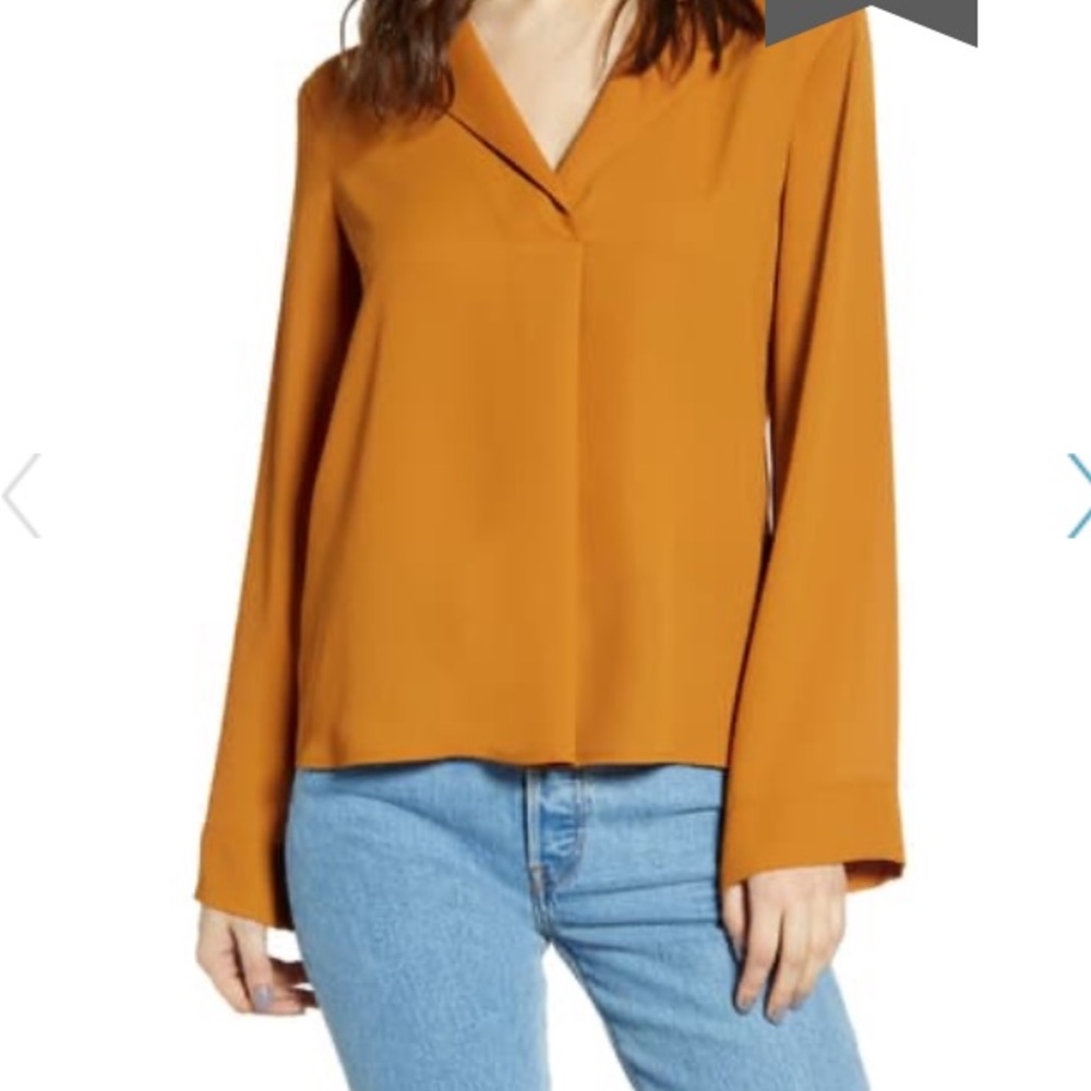 All in favor Harper long sleeve shirt pumpkin spic